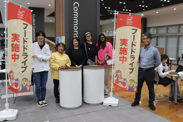 Students launch food drive at Okayama University of Science