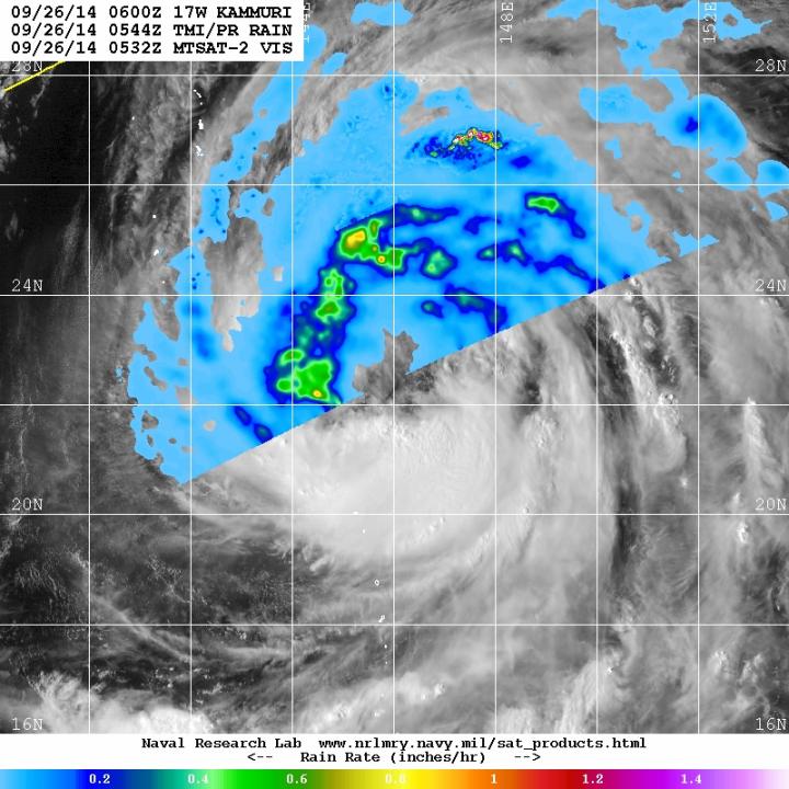 TRMM Image of Kammuri
