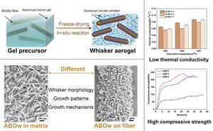 Hierarchically structured aluminum borate whisker aerogel via sol-gel method and in-situ reaction
