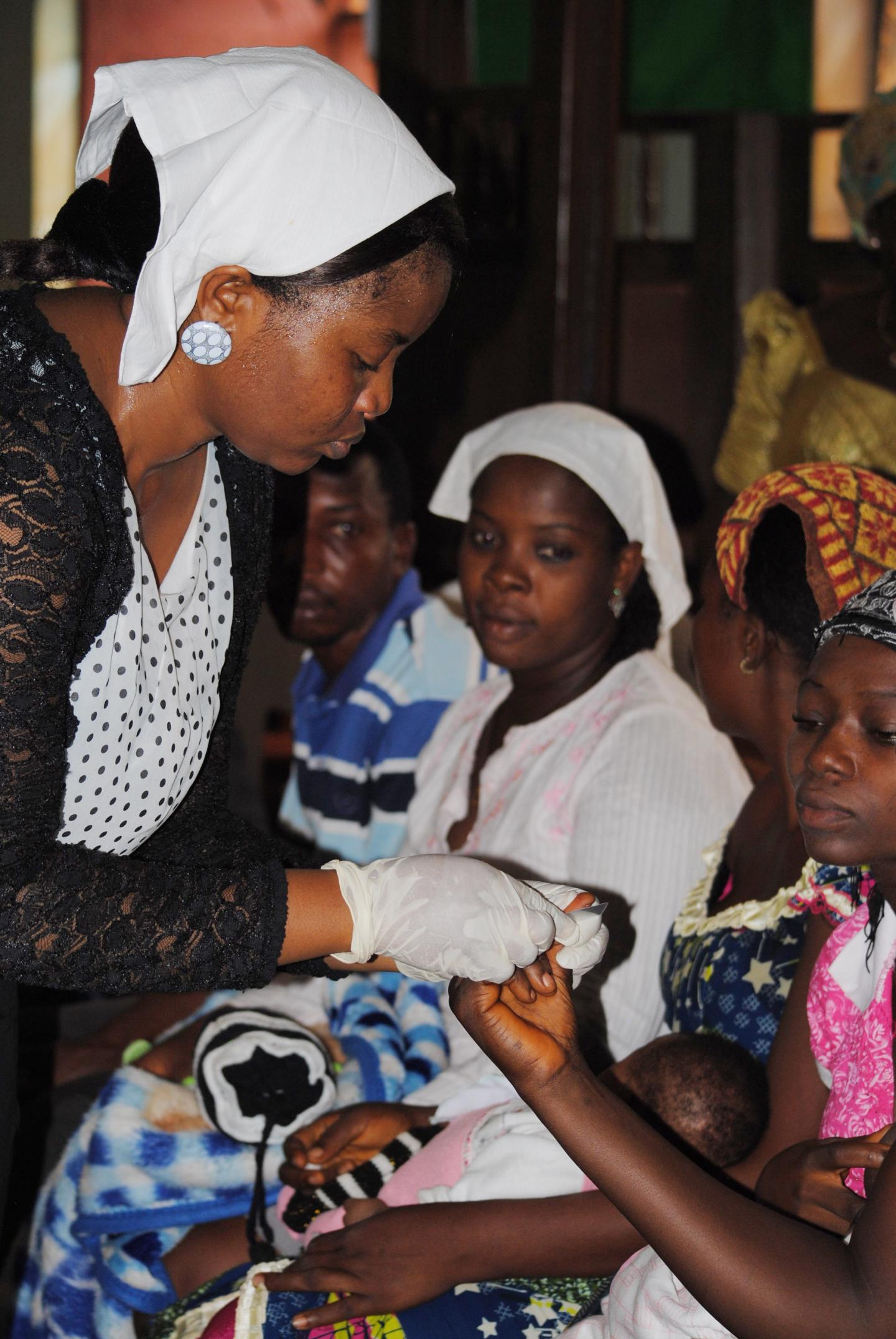 Pregnant Woman Being Tested for HIV