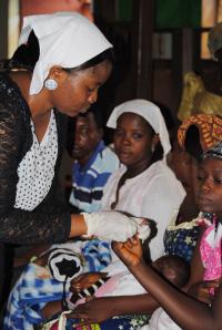 Pregnant Woman Being Tested for HIV
