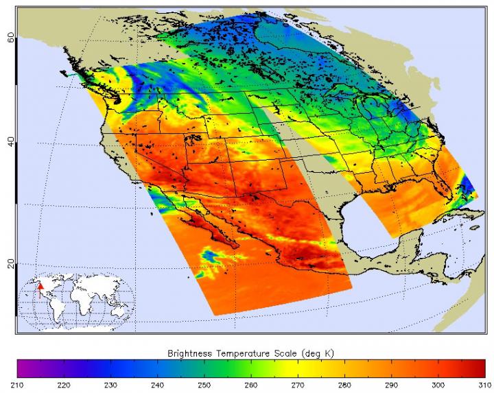NASA Satellite Sees a Warm Winter US West