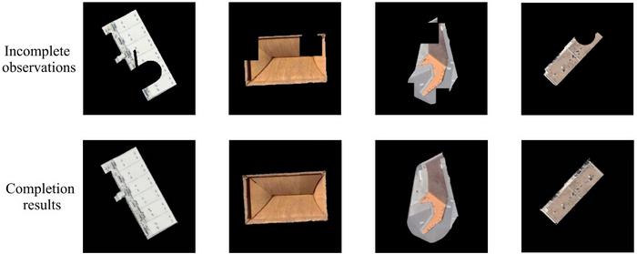Remote sensing object completion results by the proposed RSAC Framework.