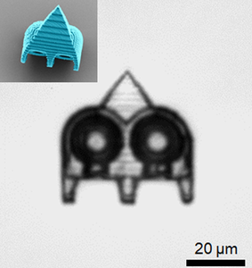 Micro-robots propelled by air bubbles and ultrasound