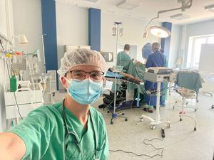 Study first author Dr. Roman Smolynets in Lviv, Ukraine