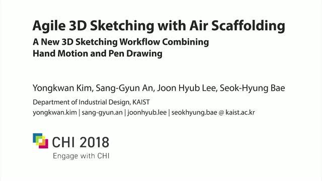 Agile 3D Sketching with Air Scaffolding