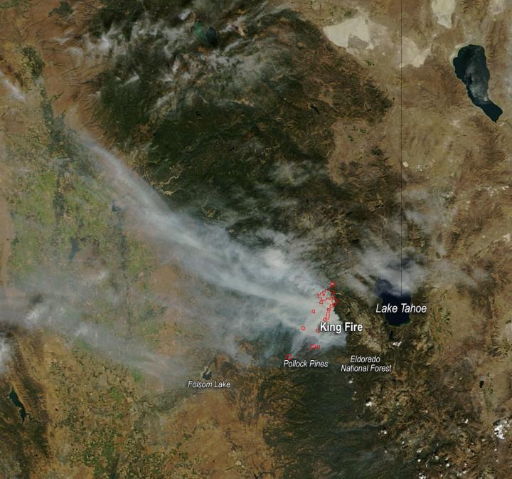King Fire in California