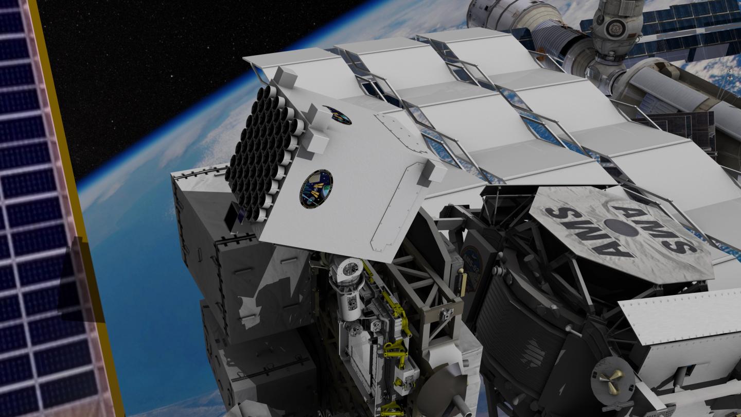 Illustration of NICER Aboard the ISS