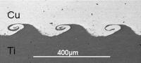 Copper Welded to Titanium Using Vaporized Foil Actuator Welding
