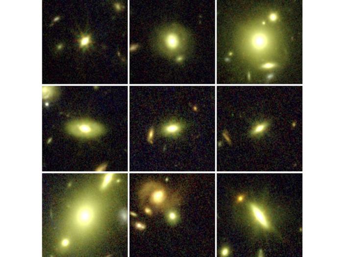 nine early galaxies
