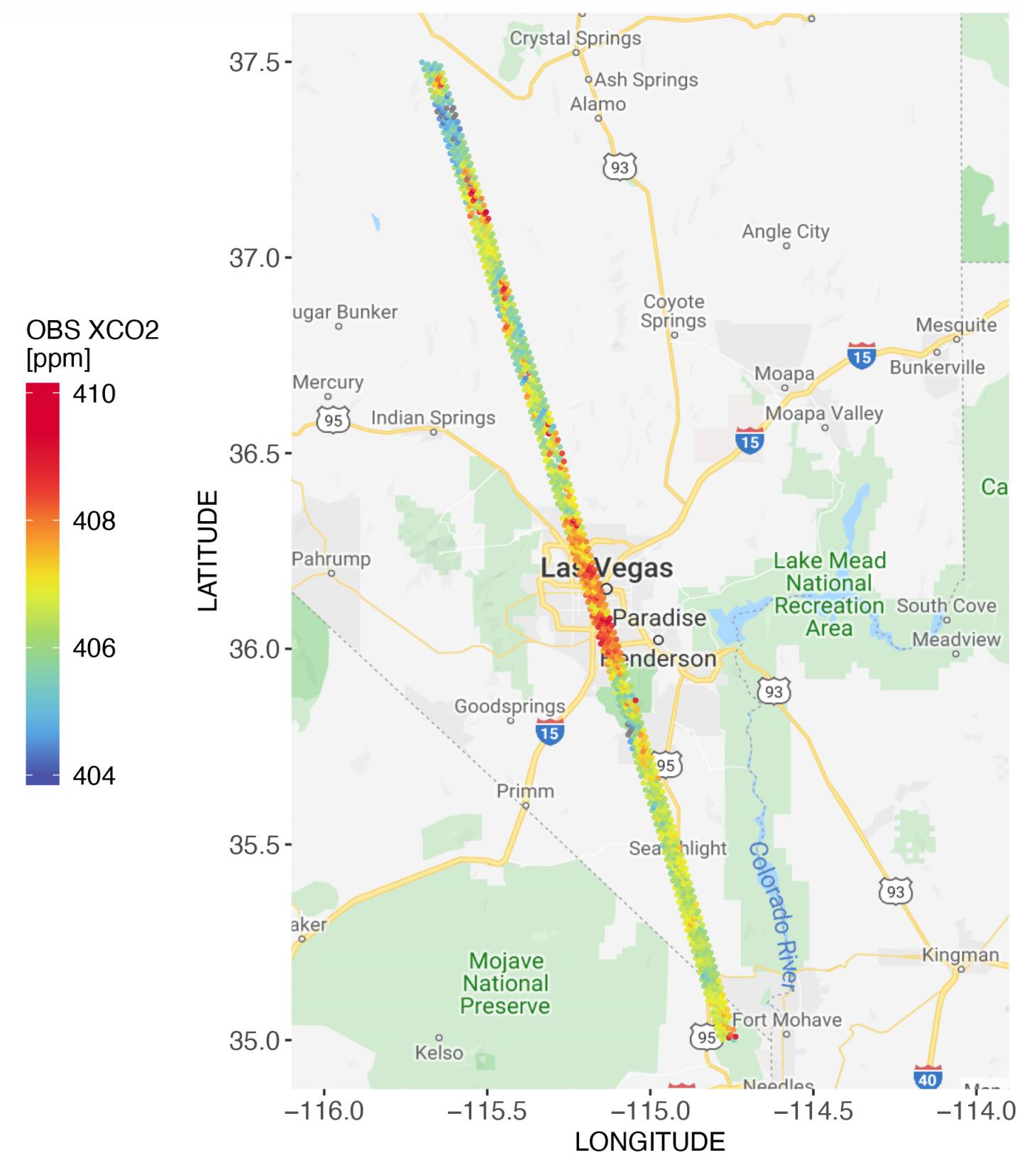 CO2 Over Las Vegas