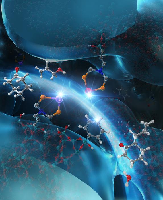 Allylation promoted by palladium/copper complexes on organofunctionalized meosporous silica surface