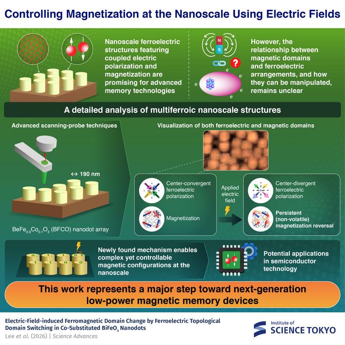 Electrically manipulating the magnetic state of multiferroic materials at the nanoscale