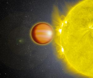 Artist concept of WASP-18b