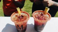 Drinks with Cricket Garnish