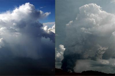 Clouds Showing Effects of Pollution