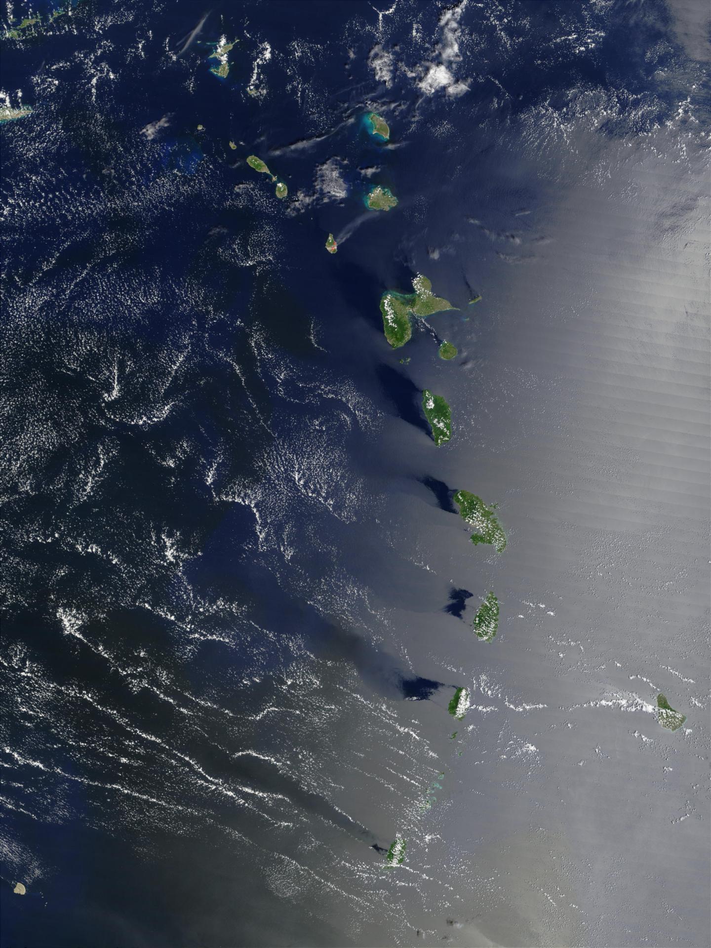 The Lesser Antilles Island Chain