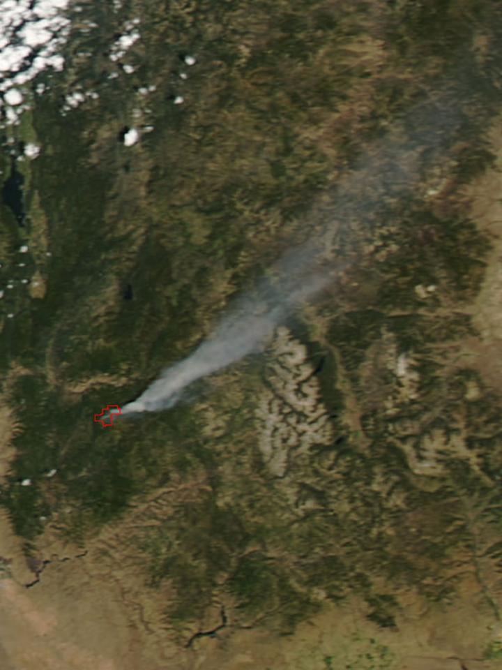 Weather Cooperated With the Pioneer Fire in Idaho