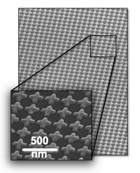 SEM of plasmonic metasurface for THz polarization modulation