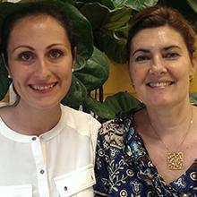 Ines Leinh&auml;user and Dr. Natalia Pellegata