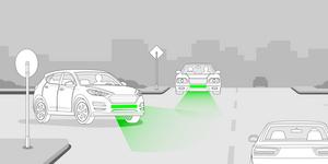 Green brake lights in the front could reduce accidents