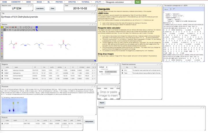 The Currently Functioning Electronic Laboratory Notebook (ELN)