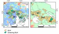Greening built-up areas in PRD and YRD