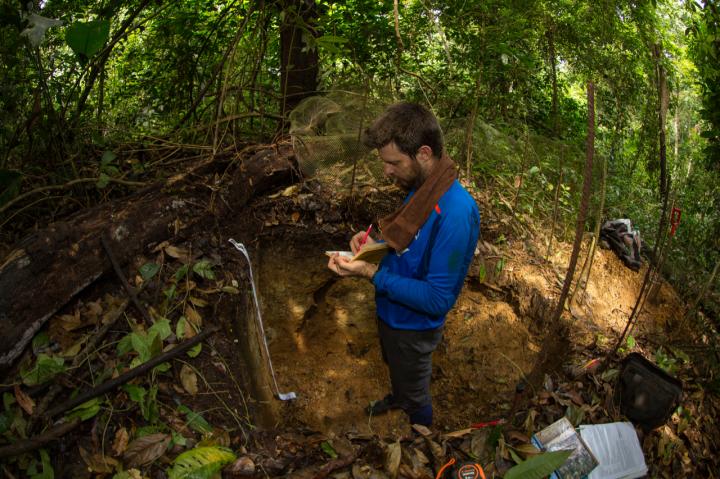 Ben Turner in Soil Pit