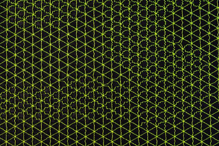 Textile encoded with embroidery