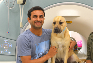 Bhubo and his owner