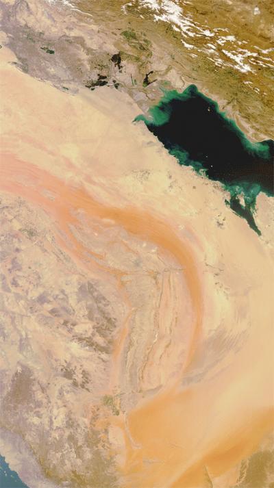 Envisat Captures Sandstorm