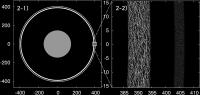 Figure 2: Simulation of Chariklo's Ring System