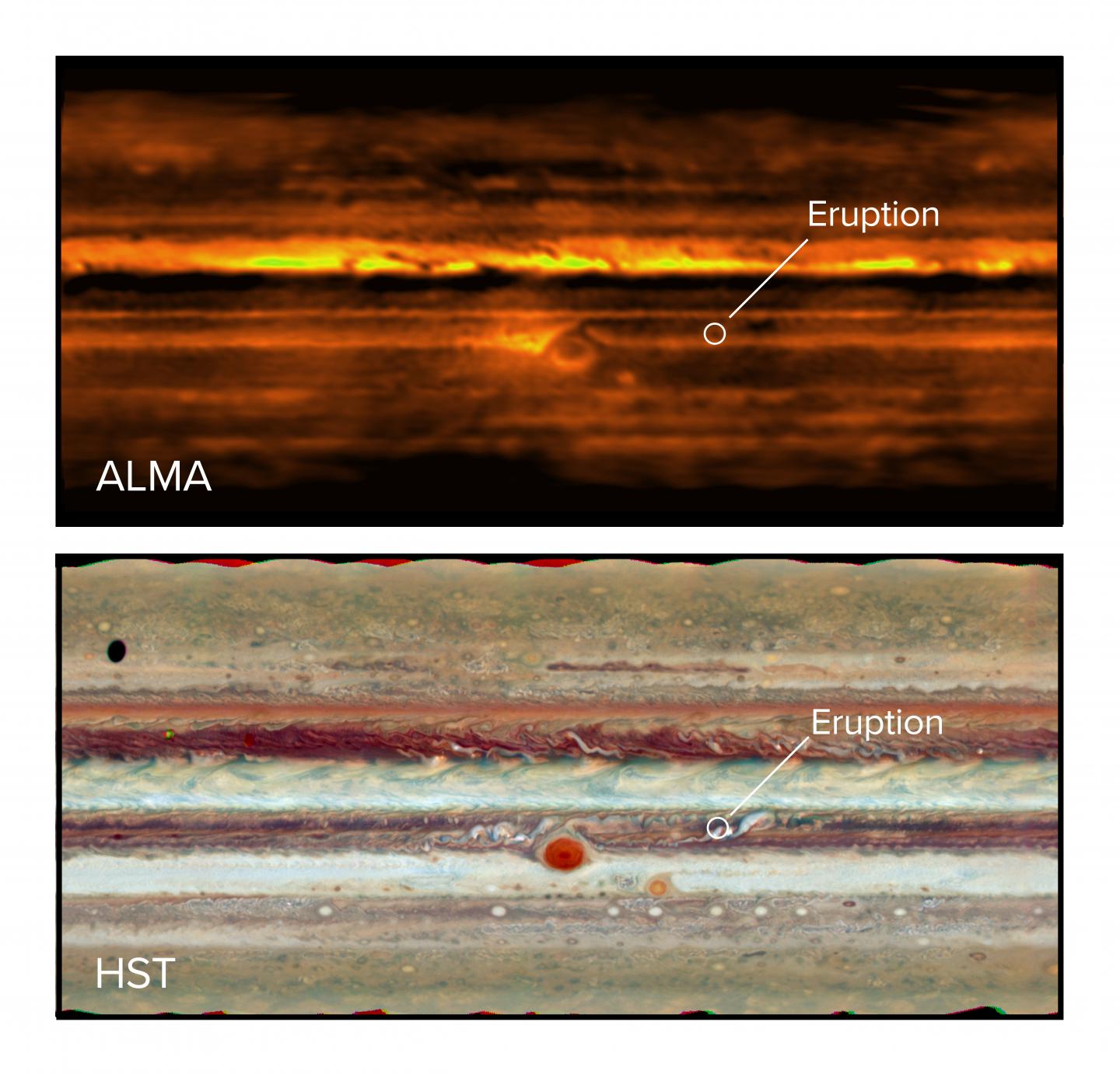 Jupiter Radio and Visible Maps