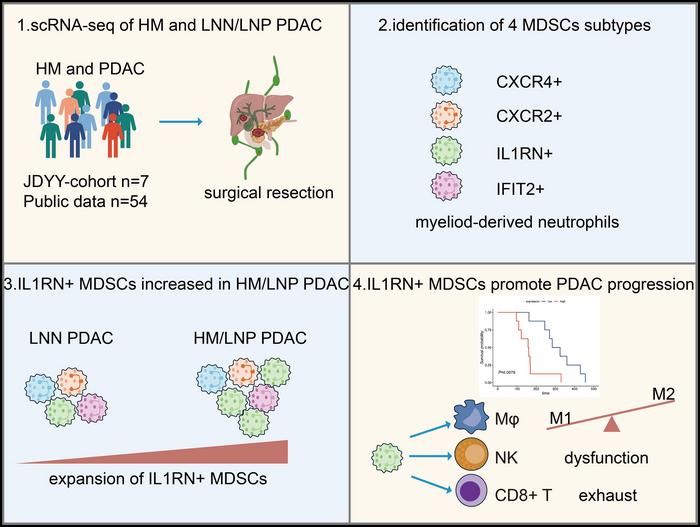 IL1RA+ Myeloid-derived Suppressor Cells Activate Epithelial-mesenchymal Transition to Facilitate Lymphatic and Hepatic Metastasis in Pancreatic Ductal Carcinoma