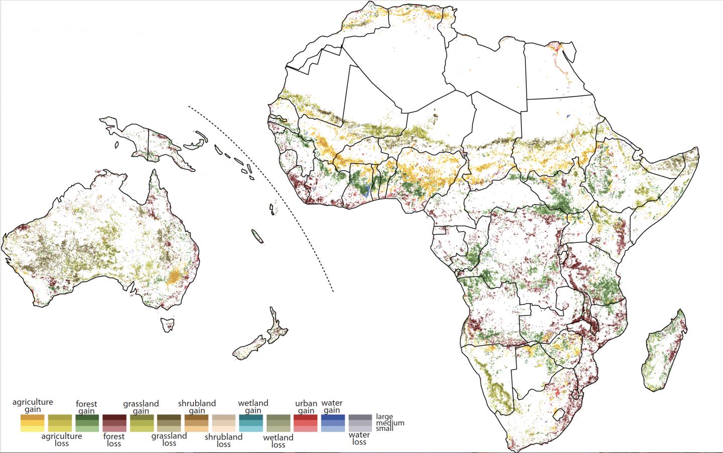 Maps of Africa and Oceania