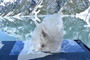 Ice collected from Northwestern Glacier’s fjord