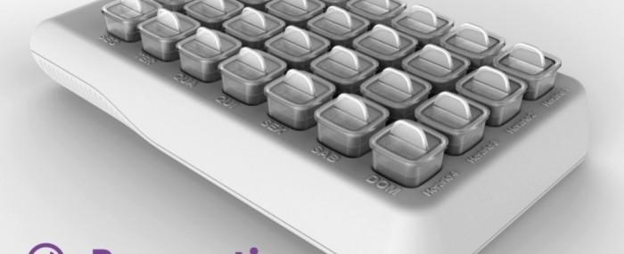 Smart device reminds older adults to take their medication and monitors intake