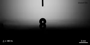 Bouncing droplet - bound