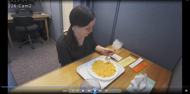 Videotaping meals