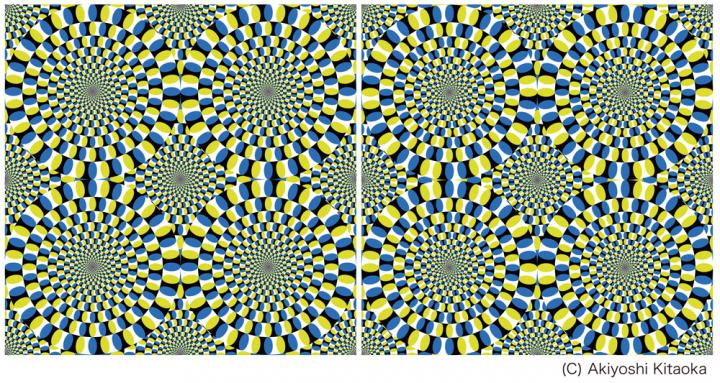 Akiyoshi Kitaoka's Rotating Snake Illusions