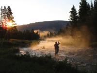 Erin Sampling in Polecat Creek