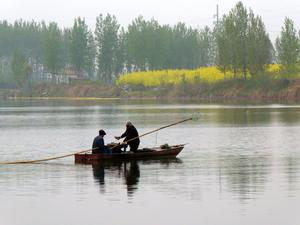 Fishermen at Shaying river in China