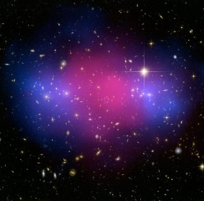 Hubble and Chandra Composite of the Galaxy Custer MACS J0025.4-1222