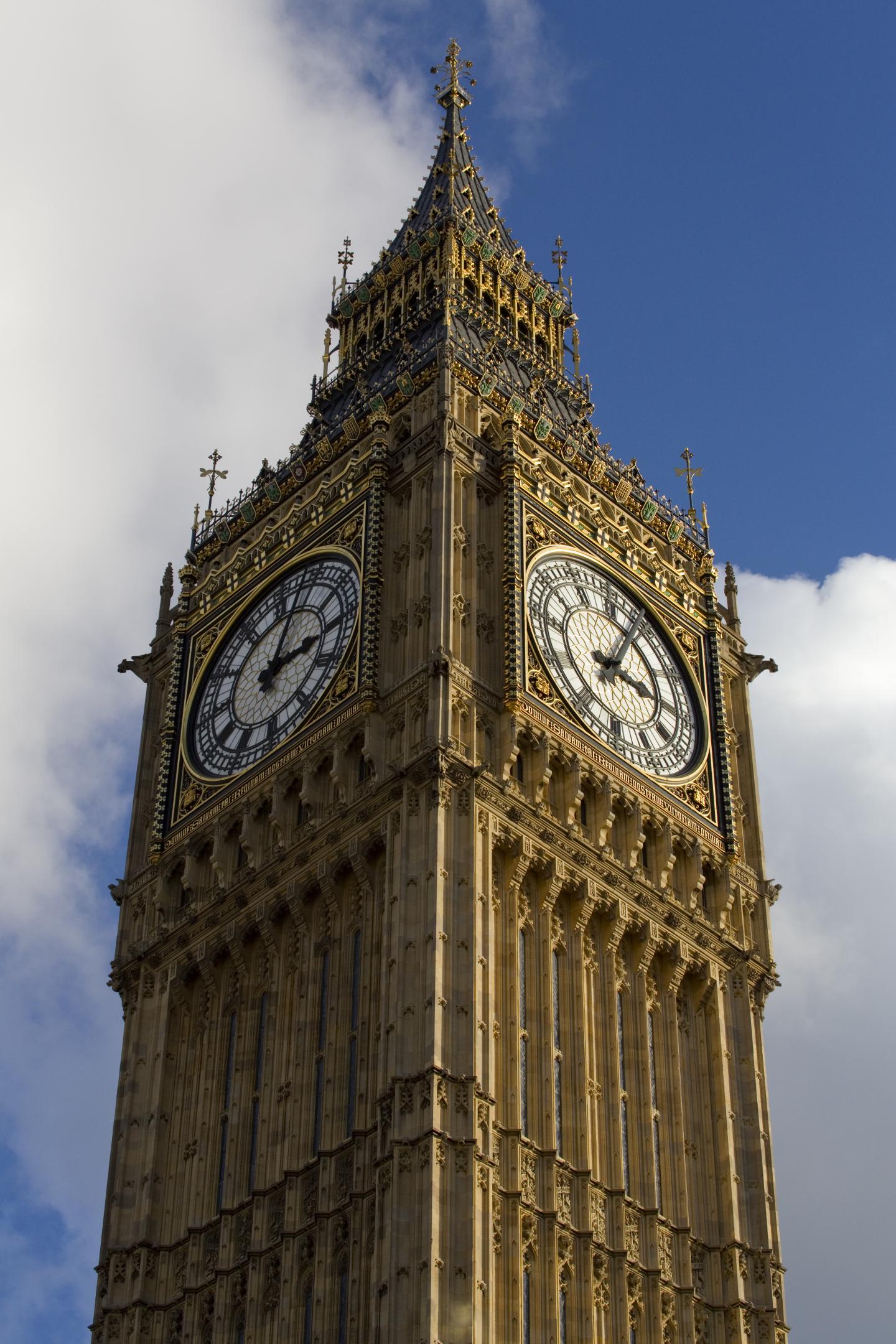 The Elizabeth Tower Containing Big Ben
