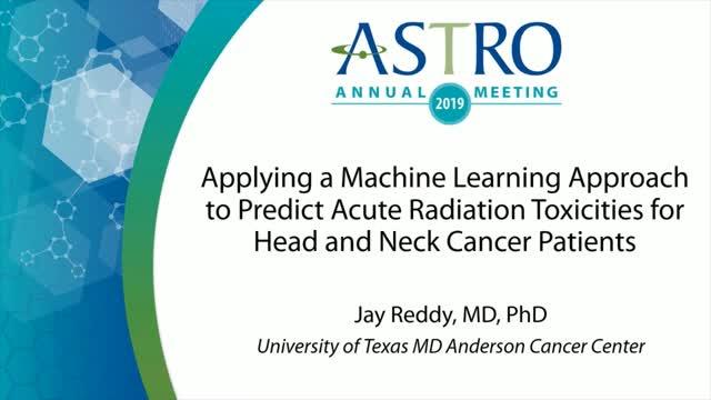 ASTRO 2019 News Briefing: Dr. Jay Reddy