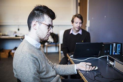 Researcher and Test Person