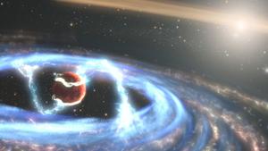 Artist's illustration of protoplanet WISPIT 2b