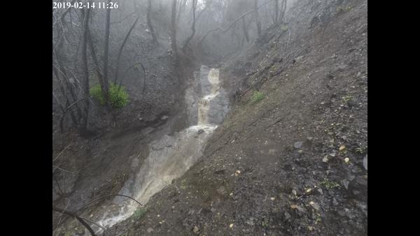 debris flow time lapse