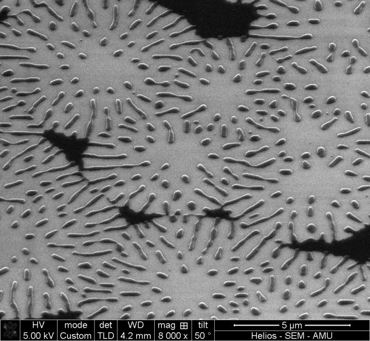 Complex Dewetting Scenarios of Ultrathin Silicon Films for Large-Scale Nanoarchitectures (4 of 7)