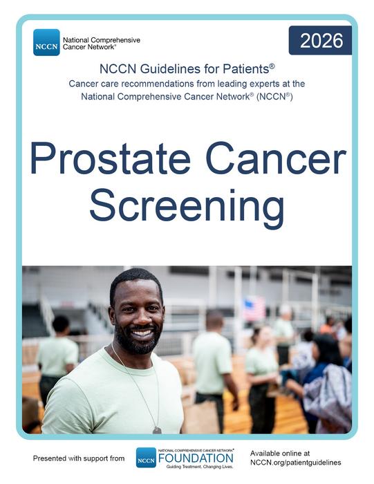 Cover, NCCN Guidelines for Patients: Prostate Cancer Screening